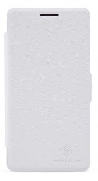 Кожаный чехол (книжка) Nillkin Fresh Series для Lenovo K3 (Белый) - ITMag